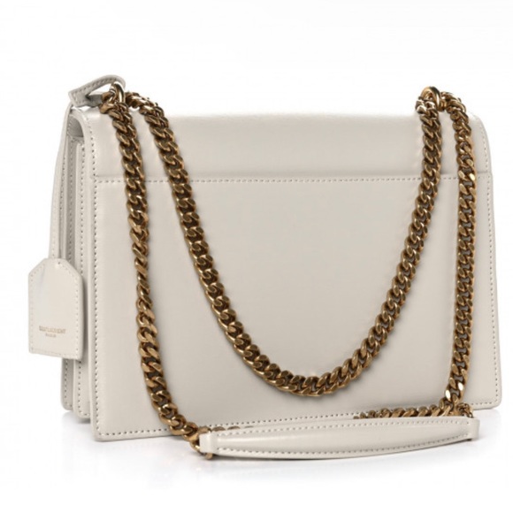 SAINT LAURENT Medium Monogram Sunset Crema Soft - Picture 2 of 9